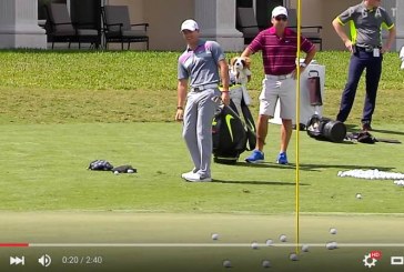 Il riscaldamento prima della gara di Rory McIlroy [Video]