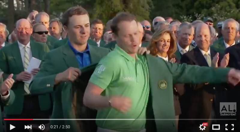 danny willet indossa la green jacket