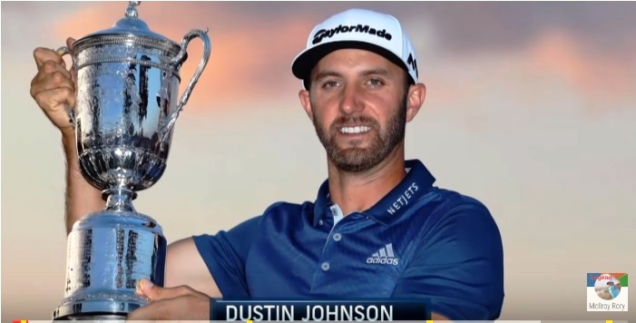 Il 1°U.S.Open di Dustin Johnson celebrato in 1 video